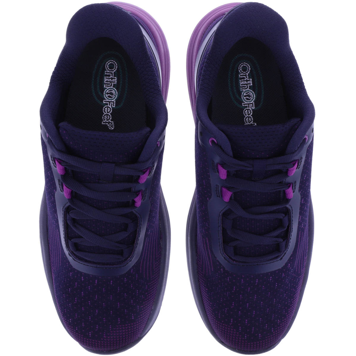 Orthofeet® | Dart | Navy/Orchid/Lila | Hands-Free Schuhe mit Fersendämpfung | Damen Schnürer