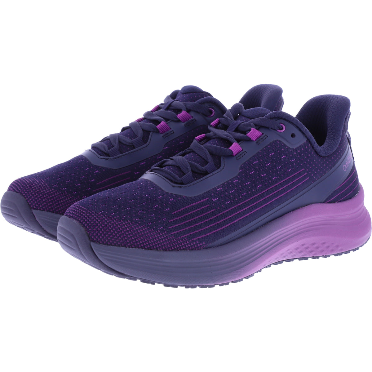 Orthofeet® | Dart | Navy/Orchid/Lila | Hands-Free Schuhe mit Fersendämpfung | Damen Schnürer
