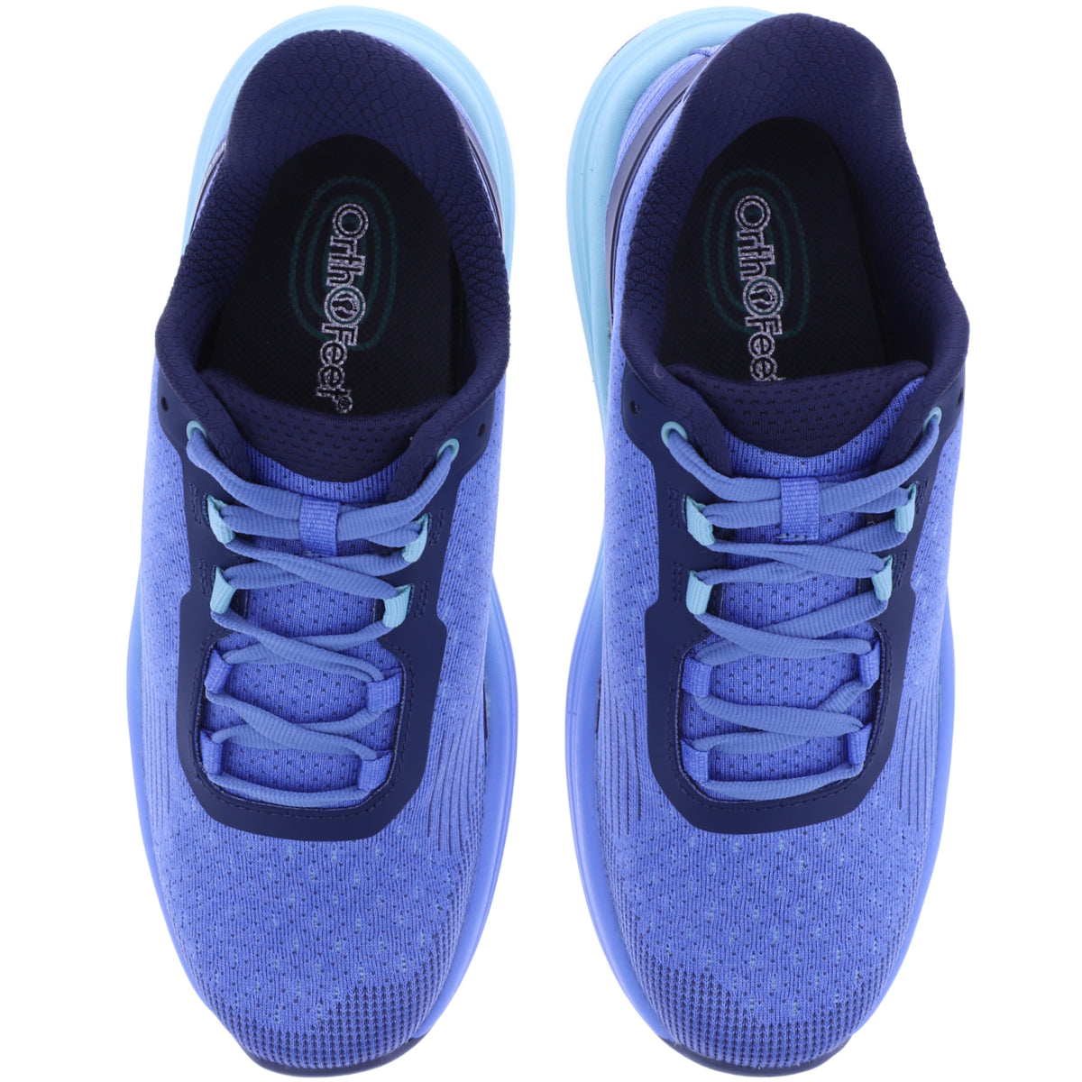 Orthofeet® | Dart | Blue/Navy/Aqua | Hands-Free Schuhe mit Fersendämpfung | Damen Schnürer