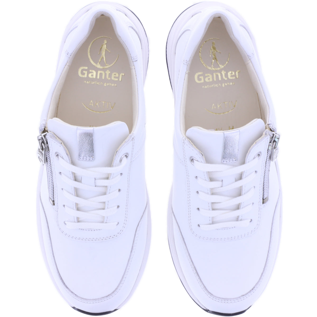 Ganter AKTIV | High Flyer | Milk-Weiß | Weite: H | Kalbsleder | 9-201811-0600 | Damen Schnürer