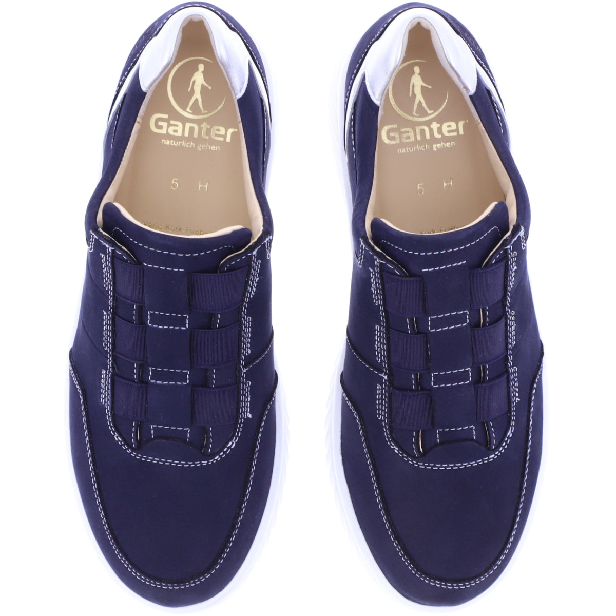 Ganter | Heike | Dunkelblau Soft-Nubuk | Weite: H | Kalbsleder | 9-204502-3500 | Damen Slip-In