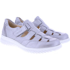Ganter | Heike | Silber Softmetallic | Weite: H | Kalbsleder | 9-204550-7600 | Damen Sandale