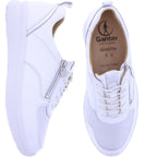 Ganter | Kira | Milk-Weiß | Kalbsleder | Sensitiv | Weite: K | 9-209227-0600 | Damen Schnürer