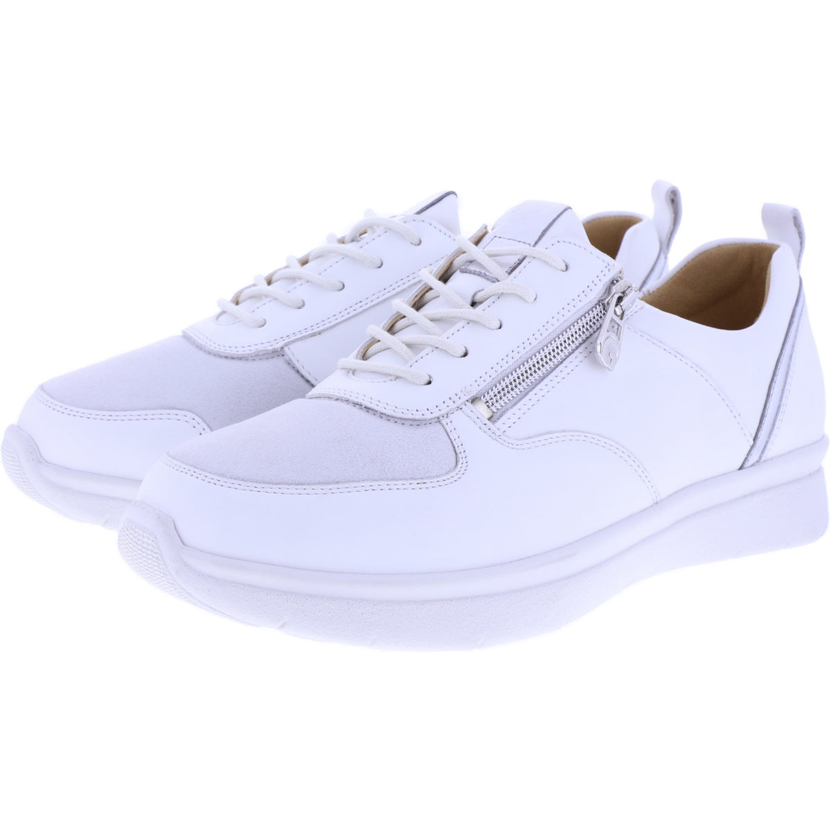 Ganter | Kira | Milk-Weiß | Kalbsleder | Sensitiv | Weite: K | 9-209227-0600 | Damen Schnürer