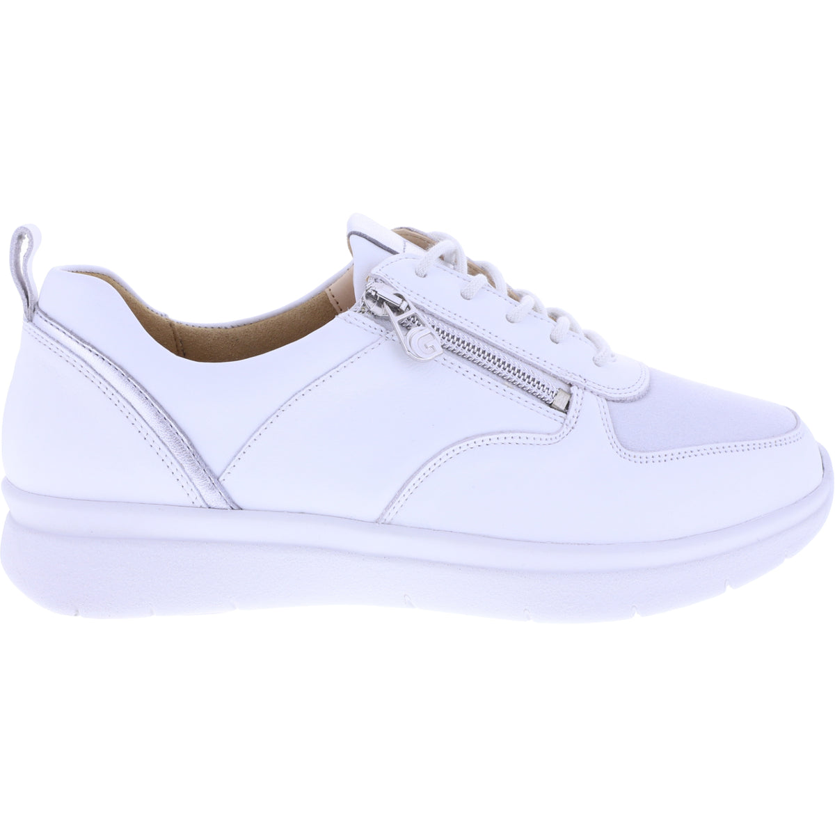 Ganter | Kira | Milk-Weiß | Kalbsleder | Sensitiv | Weite: K | 9-209227-0600 | Damen Schnürer