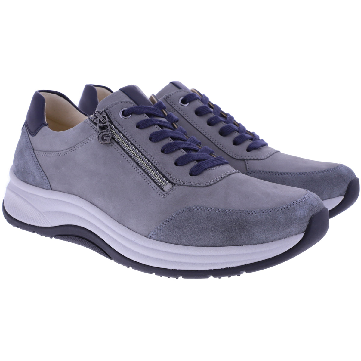Ganter AKTIV | High Flyer | Graphit-Greyblue | Weite: H | Kalbsleder | 9-251912-6364 Herren Schnürer