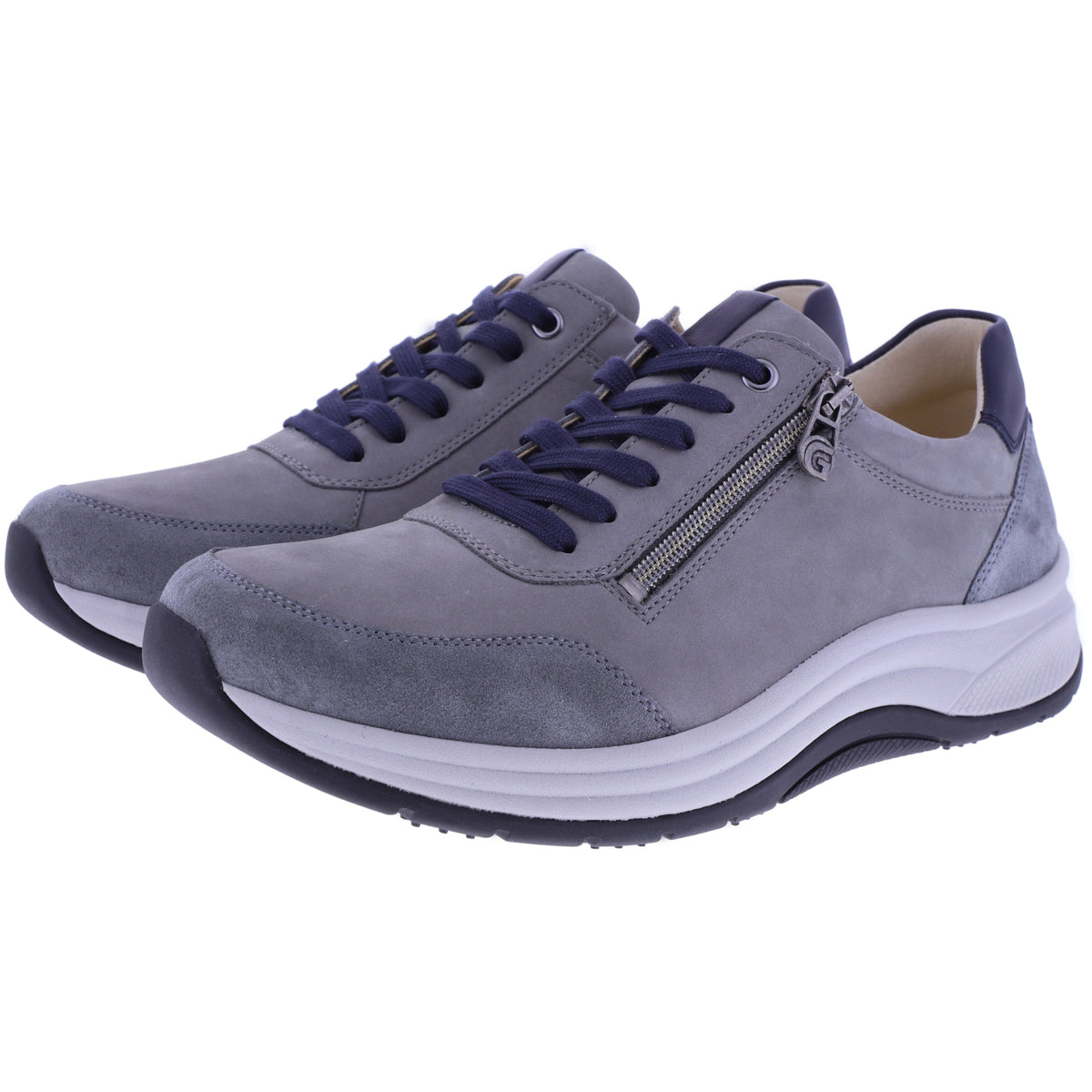 Ganter AKTIV | High Flyer | Graphit-Greyblue | Weite: H | Kalbsleder | 9-251912-6364 Herren Schnürer
