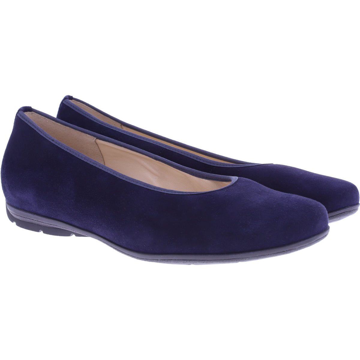 Hassia | Pescara | Dunkelblau Samtziege | Wechselfußbett | 9-301702-3200 | Damen Ballerinas