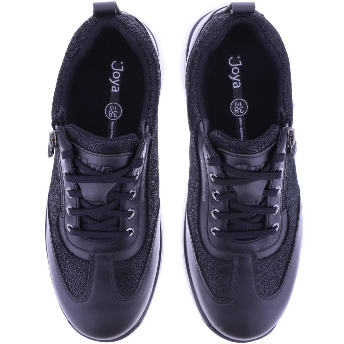 Joya | Laura | Black-Schwarz | Leder | Weite: H | 904cas | Damen Aktiv Schuhe