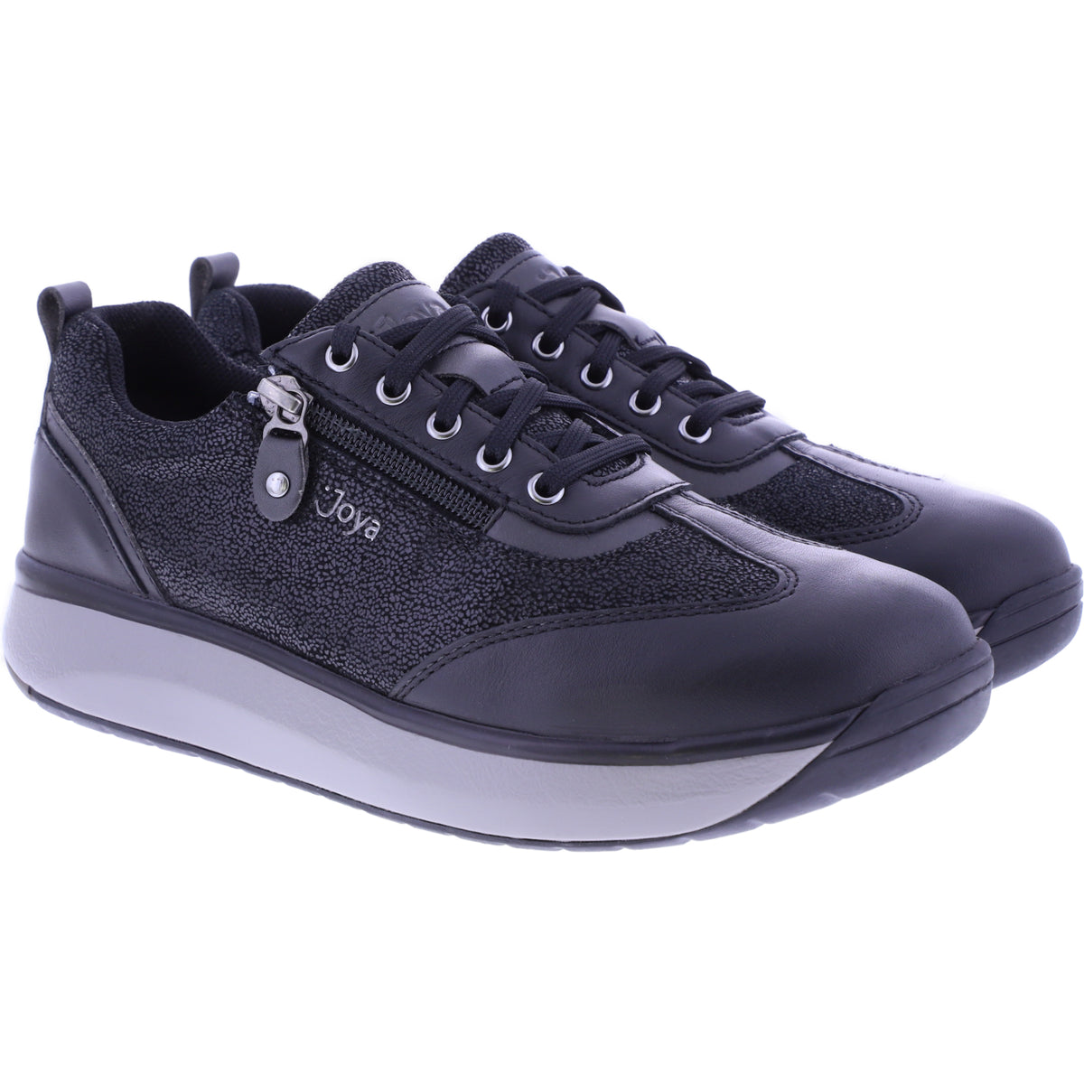 Joya | Laura | Black-Schwarz | Leder | Weite: H | 904cas | Damen Aktiv Schuhe