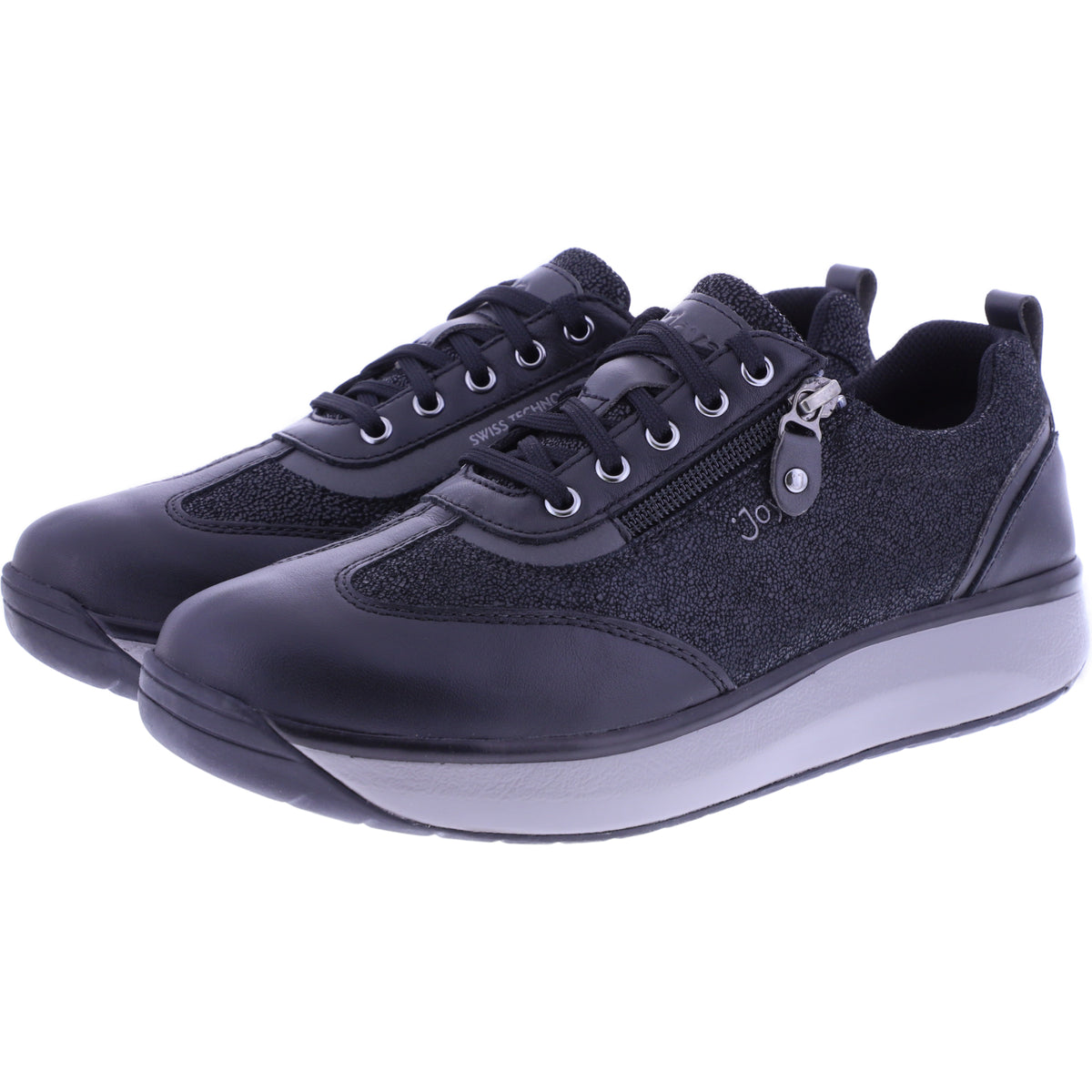 Joya | Laura | Black-Schwarz | Leder | Weite: H | 904cas | Damen Aktiv Schuhe