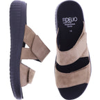 Fidelio | Giulia | Toasted-Braun | Nubukleder | Weite: G½ | Damen Pantoletten