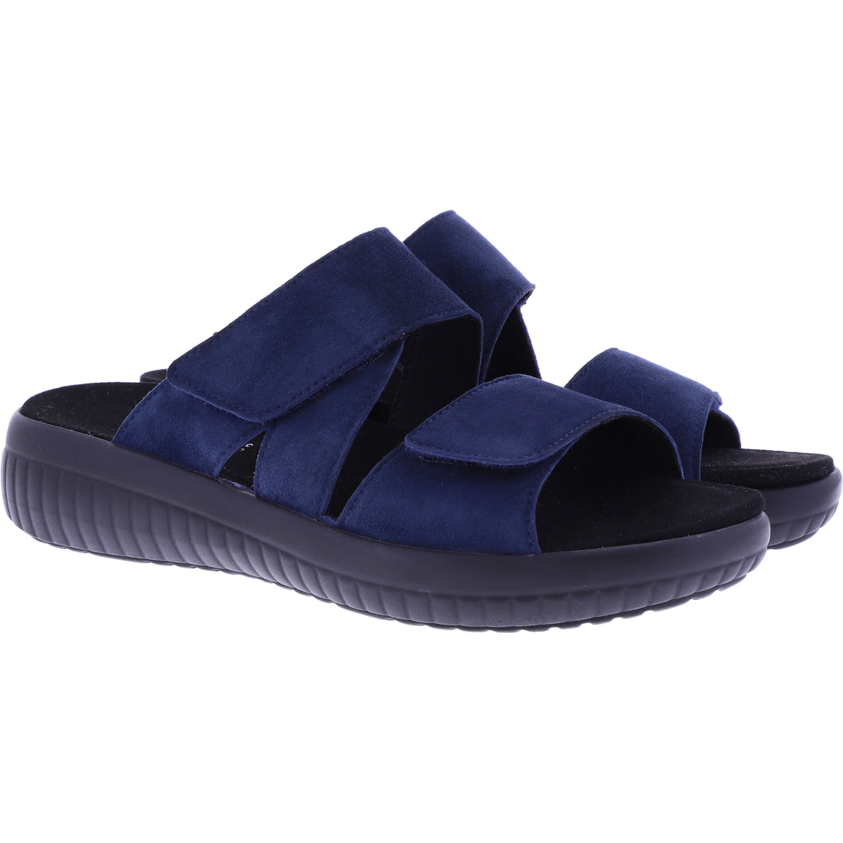 Fidelio | Giulia | Marine-Blau | Nubukleder | Weite: G½ | Damen Pantoletten