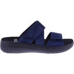 Fidelio | Giulia | Marine-Blau | Nubukleder | Weite: G½ | Damen Pantoletten