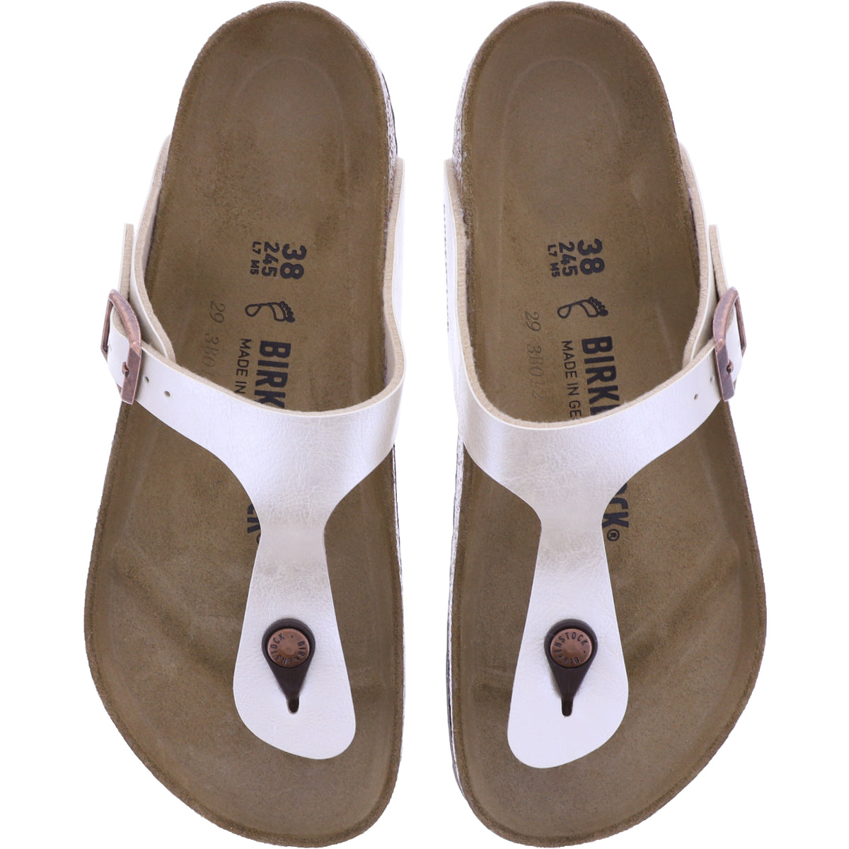 Birkenstock | Gizeh | Graceful Pearl White | Birko-Flor | Weite: Normal | 943871 | Damen