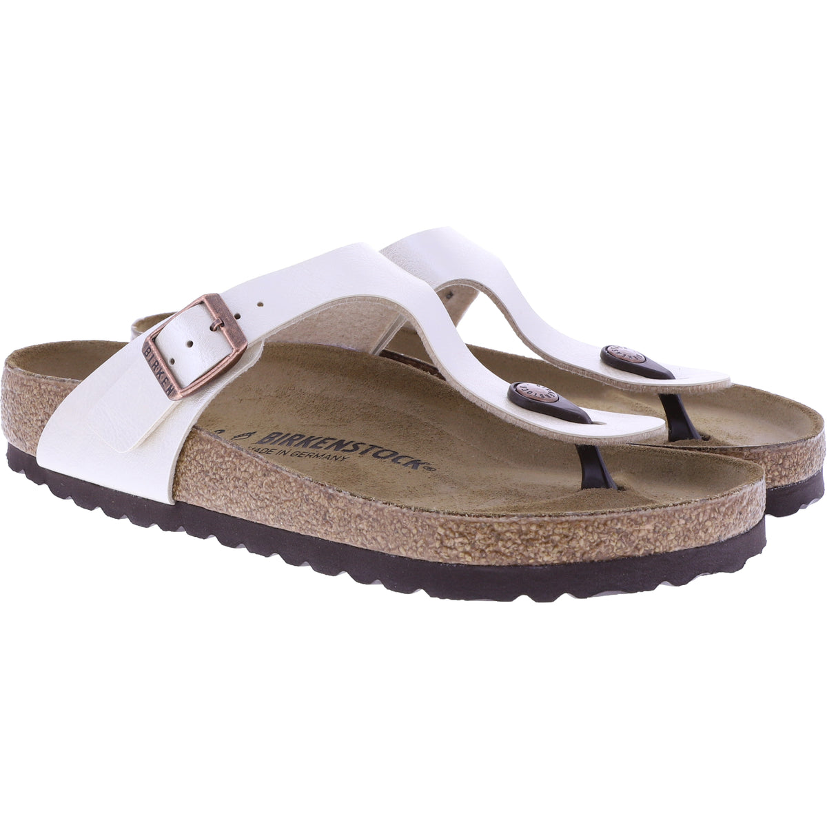 Birkenstock | Gizeh | Graceful Pearl White | Birko-Flor | Weite: Normal | 943871 | Damen