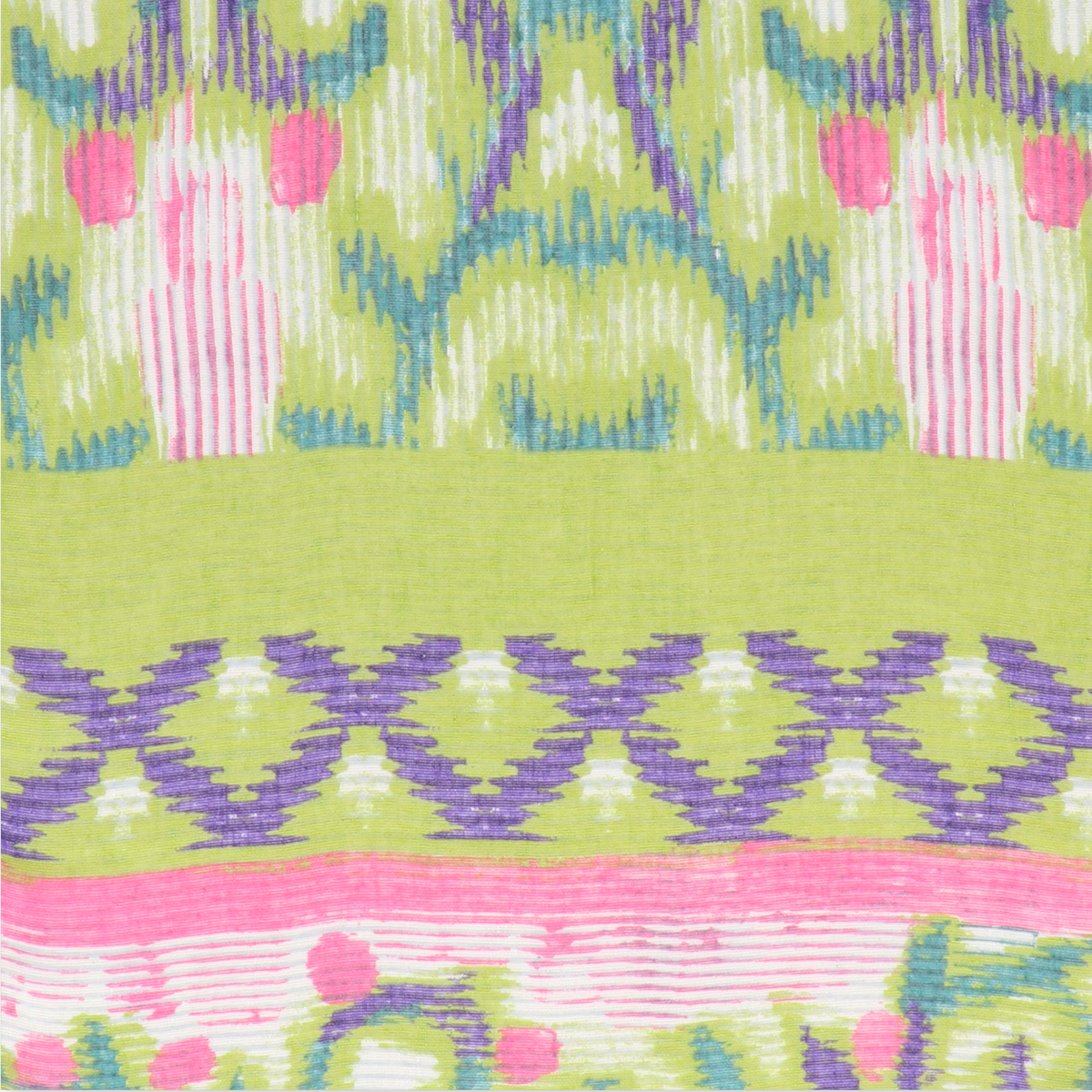 halsüberkopf | kuscheliger Ethno Schal | Pink-Grün | 50x180