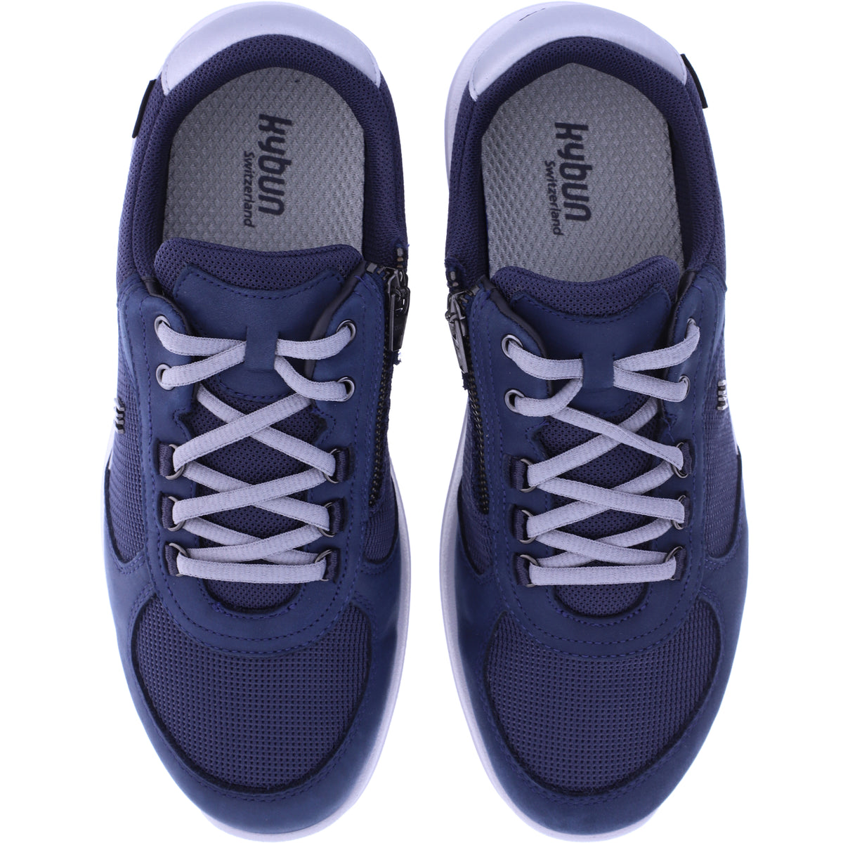 kybun / Modell: Rolle / Farbe: Navy-Blau / Leder-Textil / Weite: Weit / Herren Schnürer