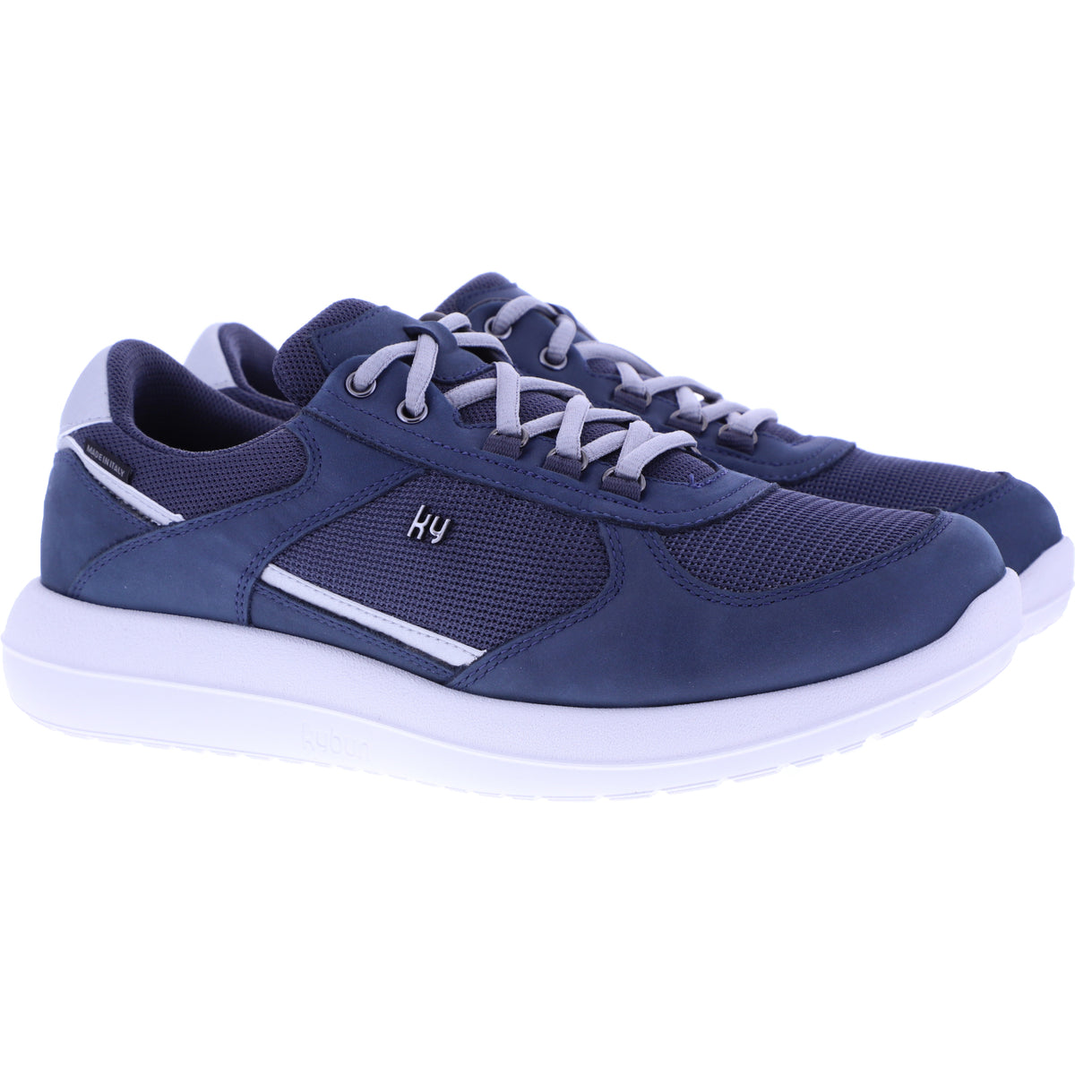 kybun / Modell: Rolle / Farbe: Navy-Blau / Leder-Textil / Weite: Weit / Herren Schnürer