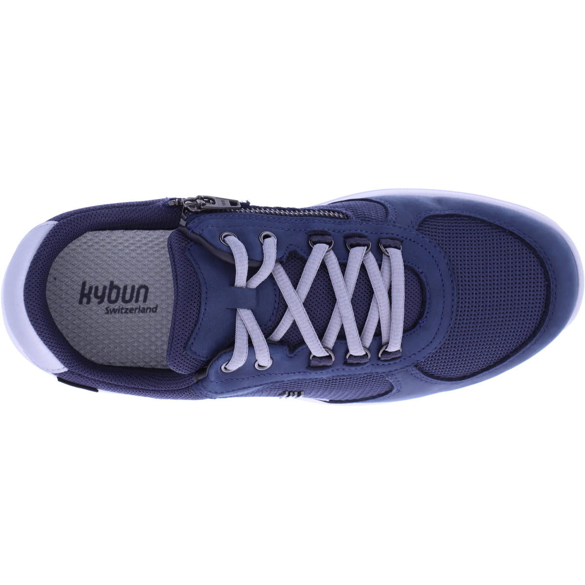 kybun / Modell: Rolle / Farbe: Navy-Blau / Leder-Textil / Weite: Weit / Herren Schnürer