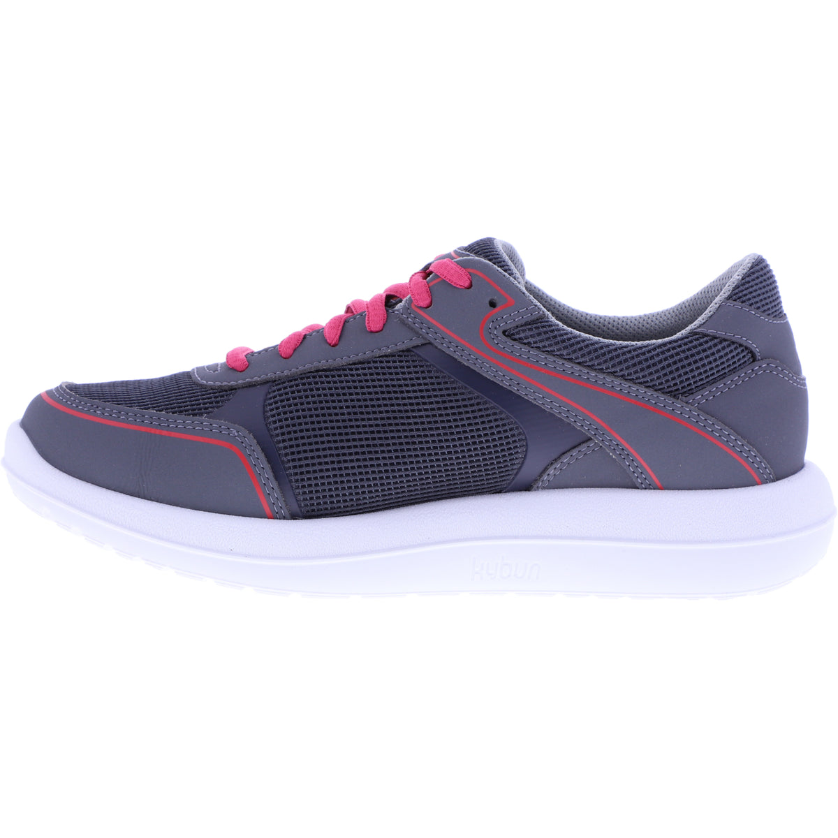 kybun / Modell: Tenero 20 / Farbe: Grey-Pink / Leder-Textil / Weite: Normal / Damen Aktiv Schnürer