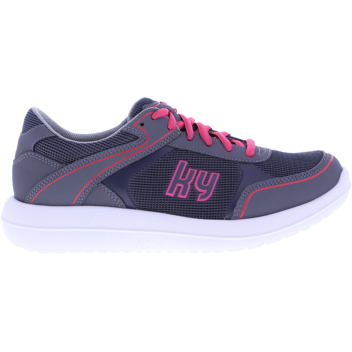 kybun / Modell: Tenero 20 / Farbe: Grey-Pink / Leder-Textil / Weite: Normal / Damen Aktiv Schnürer