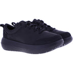 kybun | Bauma 20 | Black-Schwarz | Jacquard Stoff | Strato-Sohle | Damen Premium Aktiv Schnürer
