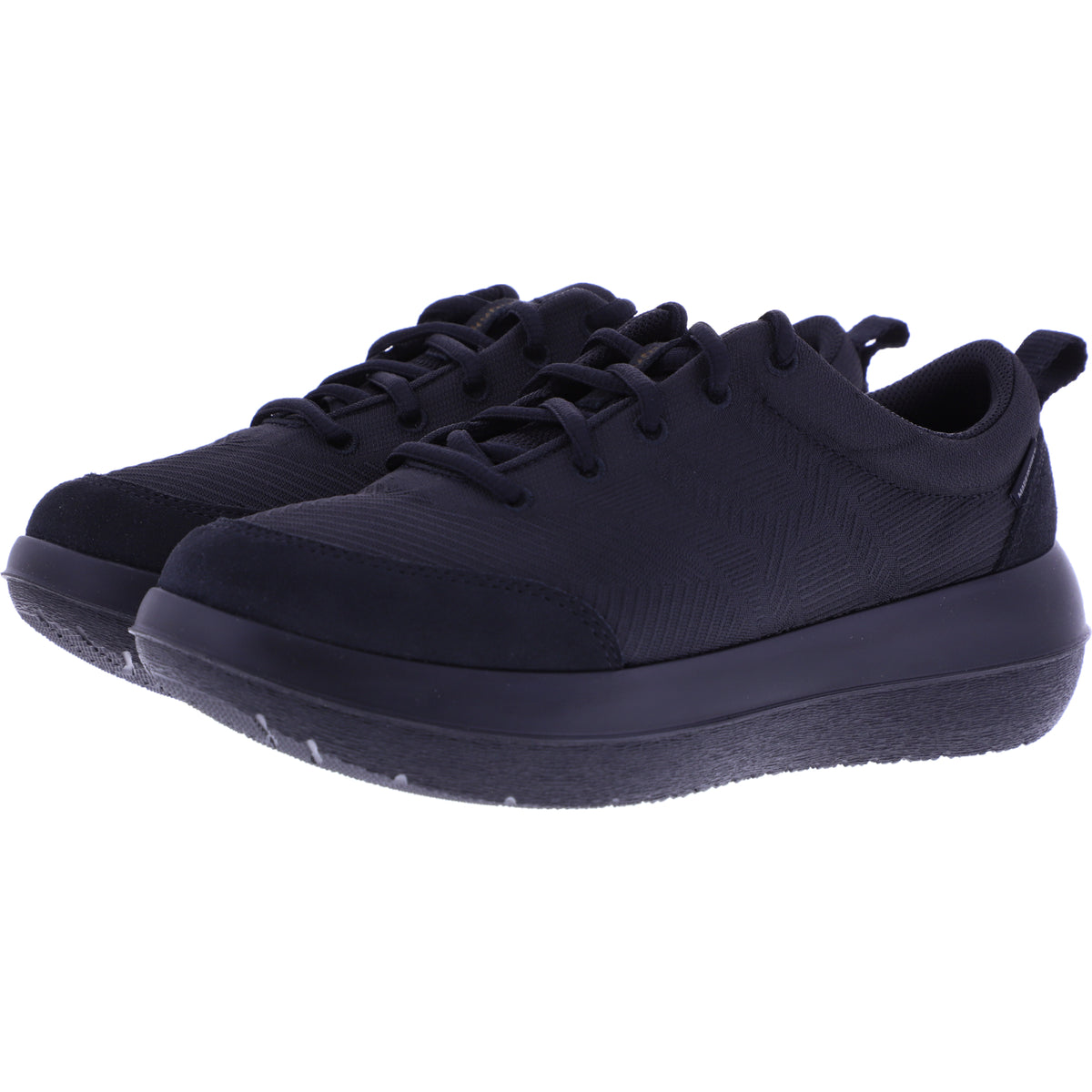 kybun | Bauma 20 | Black-Schwarz | Jacquard Stoff | Strato-Sohle | Damen Premium Aktiv Schnürer