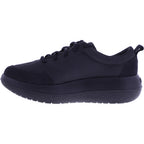 kybun | Bauma 20 | Black-Schwarz | Jacquard Stoff | Strato-Sohle | Damen Premium Aktiv Schnürer