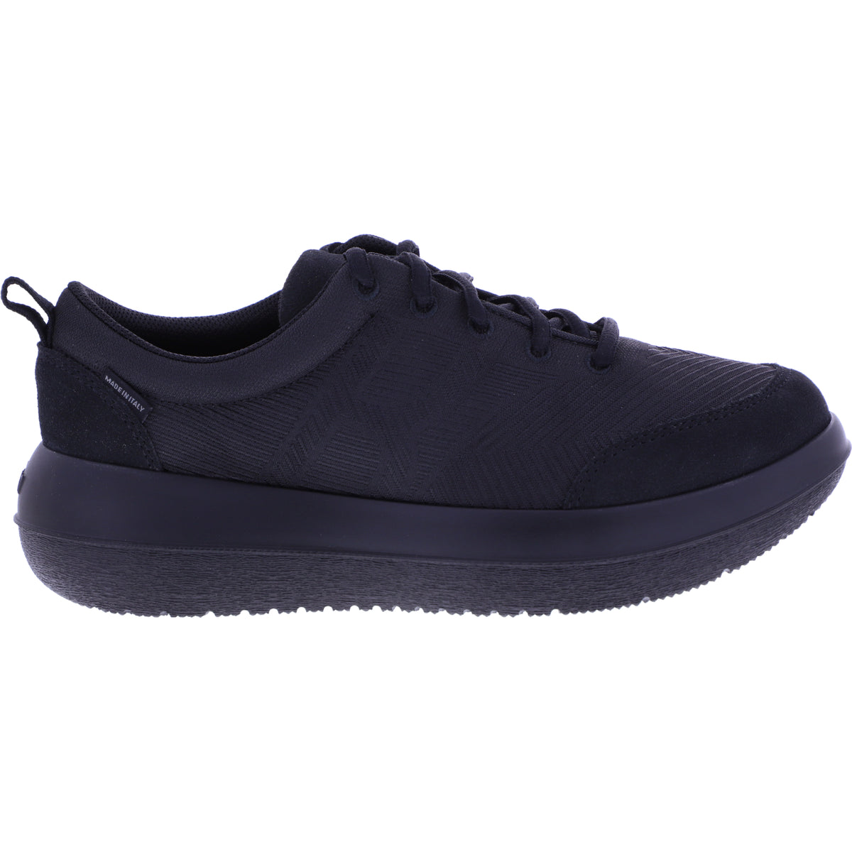 kybun | Bauma 20 | Black-Schwarz | Jacquard Stoff | Strato-Sohle | Damen Premium Aktiv Schnürer