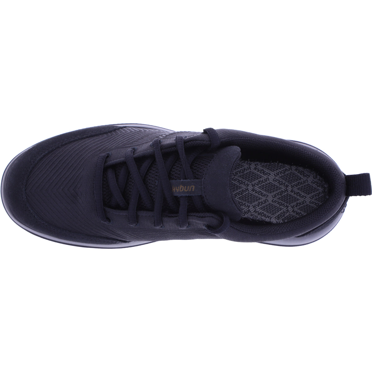kybun | Bauma 20 | Black-Schwarz | Jacquard Stoff | Strato-Sohle | Damen Premium Aktiv Schnürer