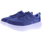 kybun | Bauma 20 | Blue-Blau | Jacquard Stoff | Strato-Sohle | Damen Premium Aktiv Schnürer