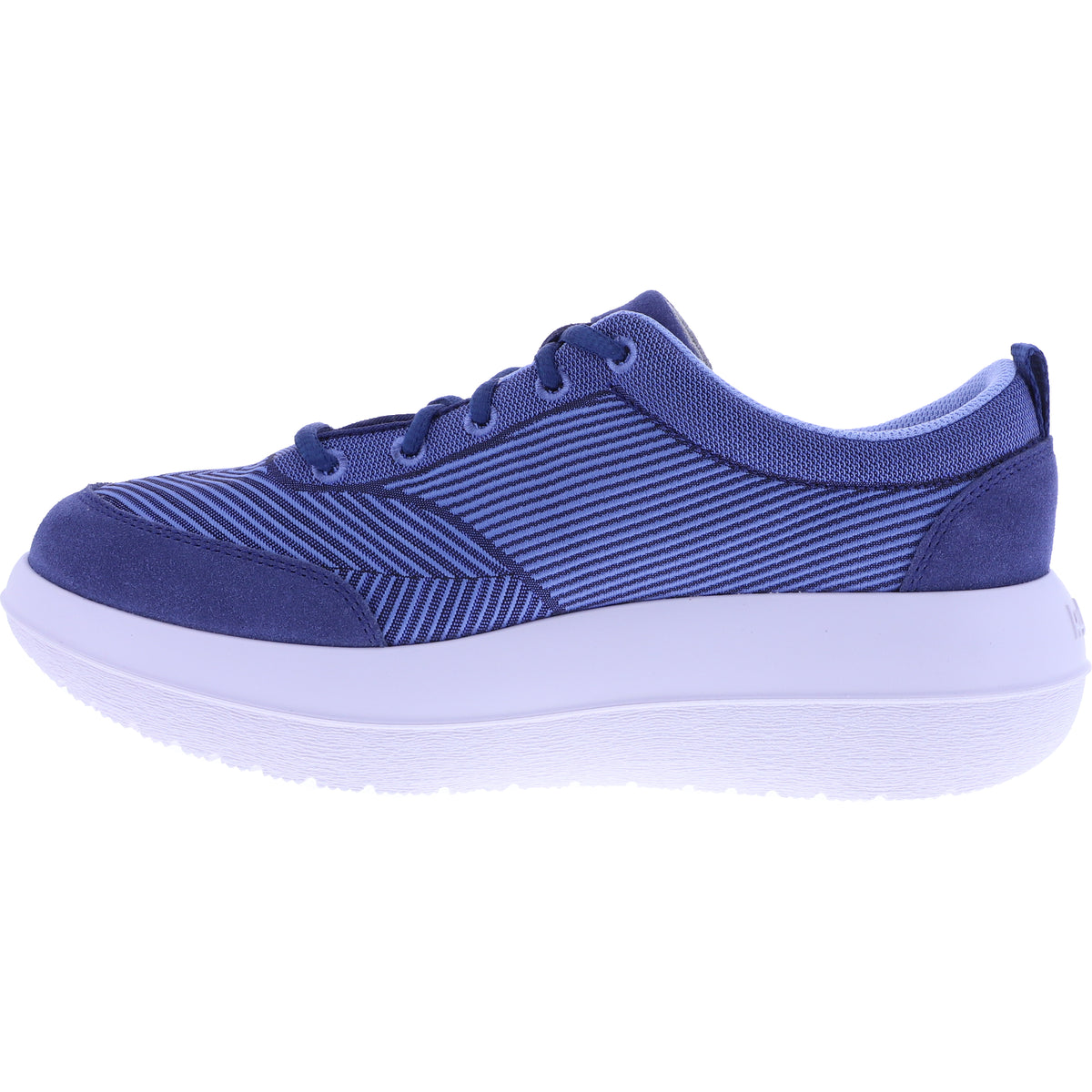 kybun | Bauma 20 | Blue-Blau | Jacquard Stoff | Strato-Sohle | Damen Premium Aktiv Schnürer