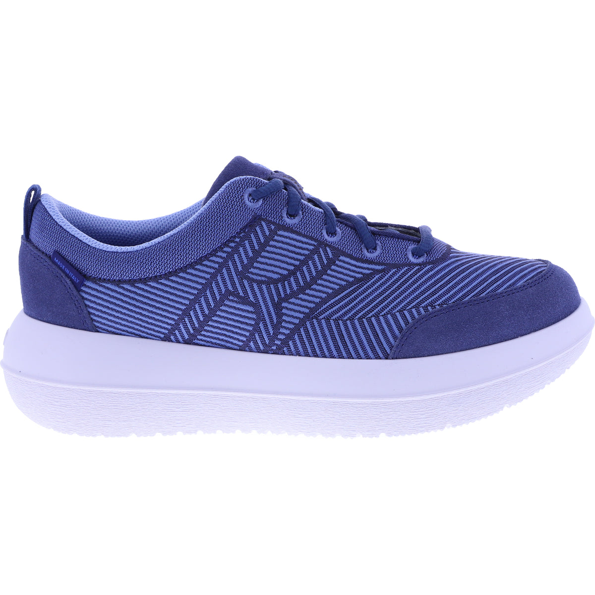kybun | Bauma 20 | Blue-Blau | Jacquard Stoff | Strato-Sohle | Damen Premium Aktiv Schnürer