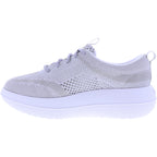 kybun / Modell: Biel / Farbe: Silver-Grau / Mesh-Textil / Weite: Weit / Damen Aktiv Schnürer
