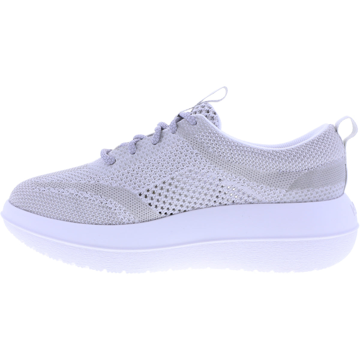 kybun / Modell: Biel / Farbe: Silver-Grau / Mesh-Textil / Weite: Weit / Damen Aktiv Schnürer