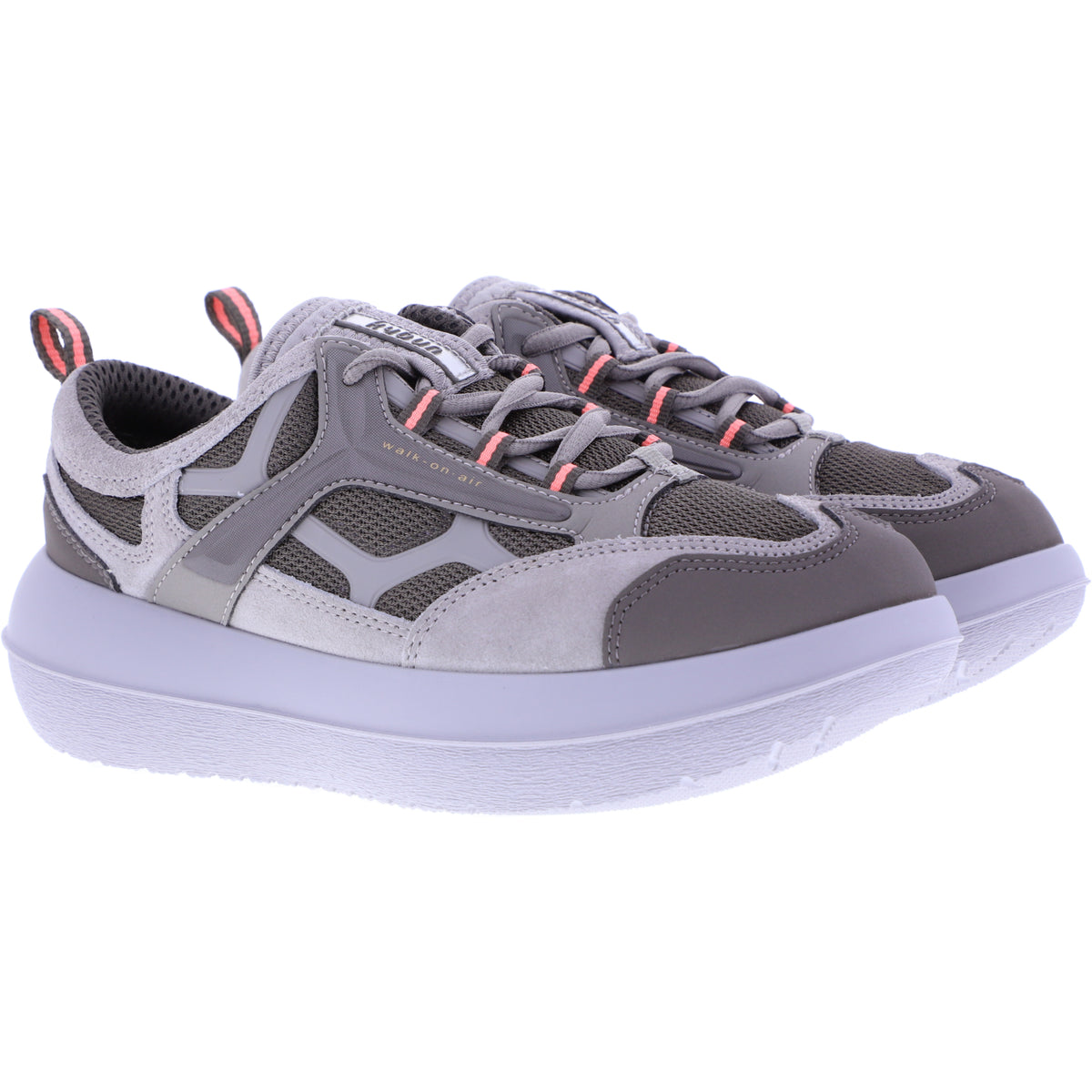 kybun / Modell: Uster 20 / Farbe: Moon-Rock / Leder-Textil / Weite: Normal / Damen Aktiv Schnürer