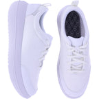 kybun | Bauma 20 | White-Weiß | Jacquard Stoff | Strato-Sohle | Damen Premium Aktiv Schnürer
