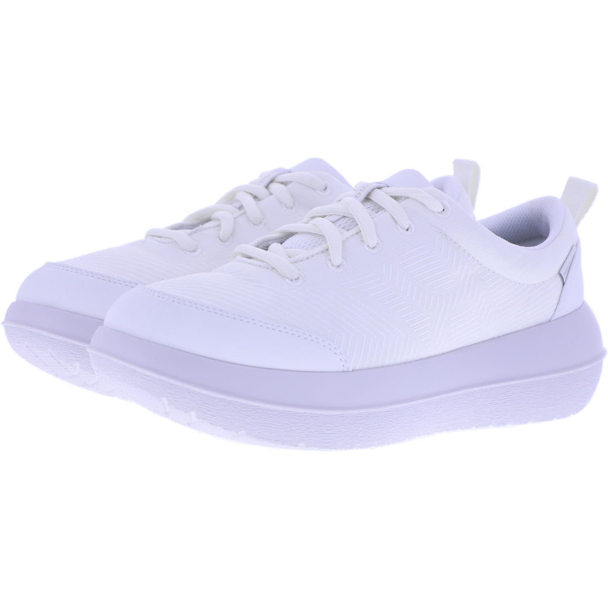 kybun | Bauma 20 | White-Weiß | Jacquard Stoff | Strato-Sohle | Damen Premium Aktiv Schnürer