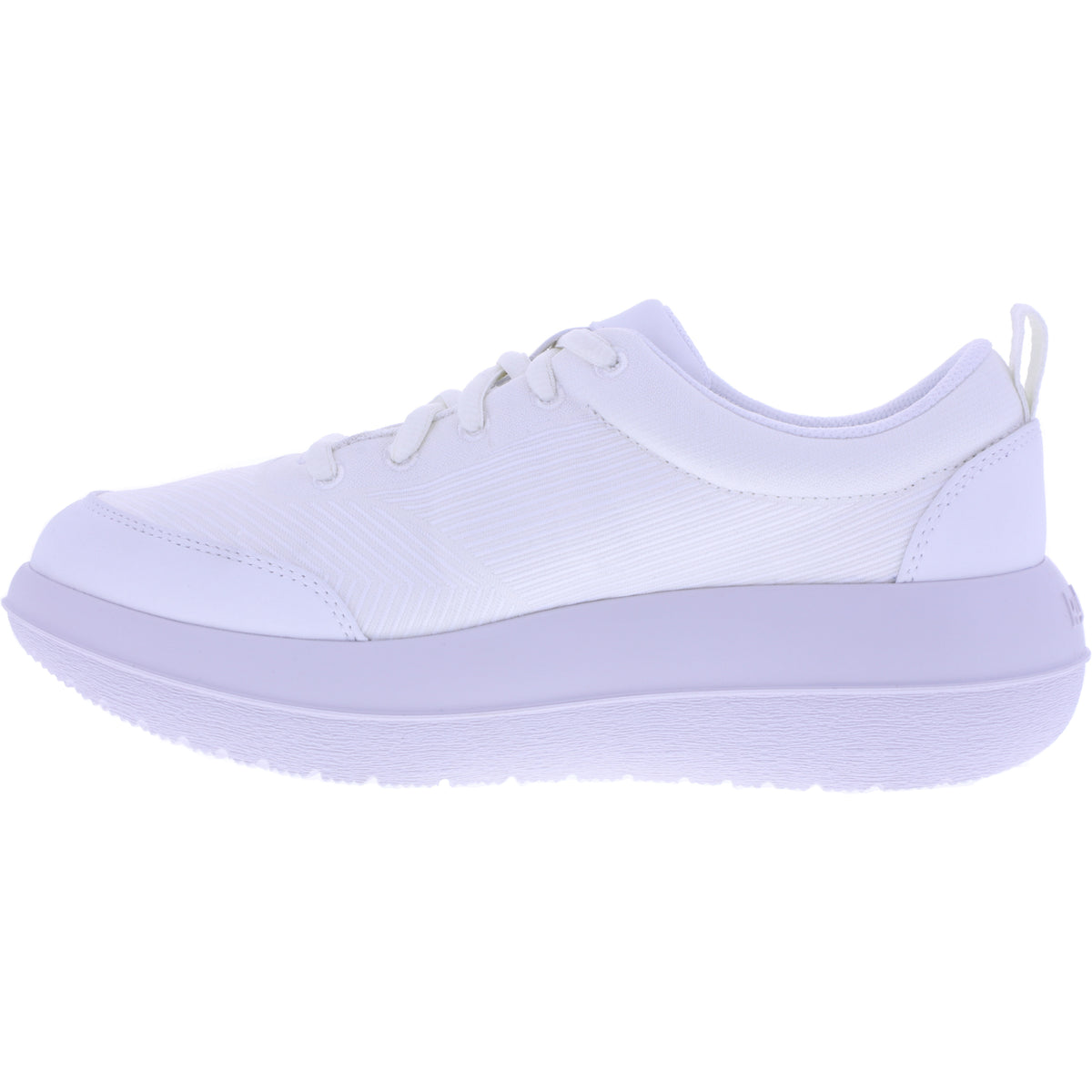 kybun | Bauma 20 | White-Weiß | Jacquard Stoff | Strato-Sohle | Damen Premium Aktiv Schnürer