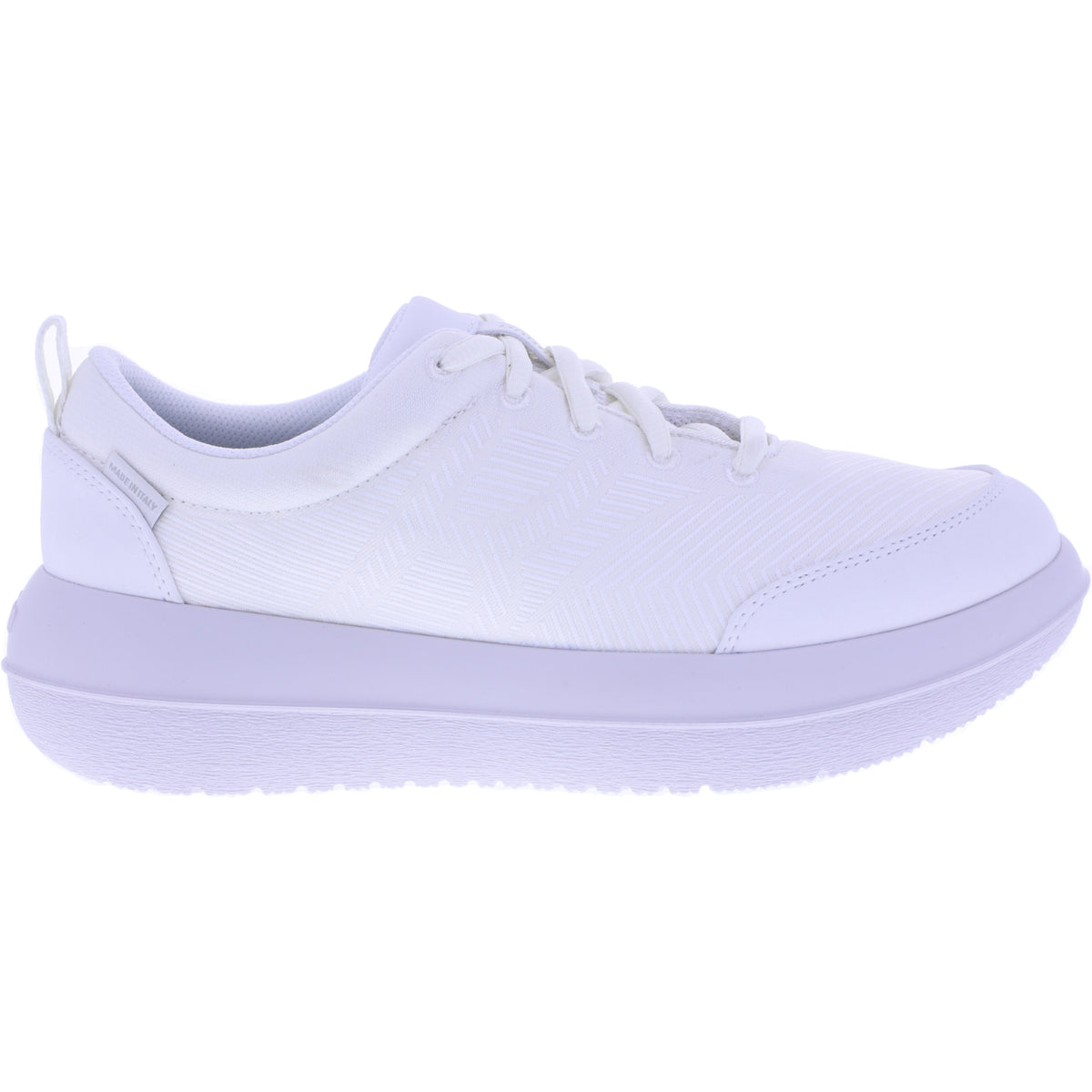 kybun | Bauma 20 | White-Weiß | Jacquard Stoff | Strato-Sohle | Damen Premium Aktiv Schnürer
