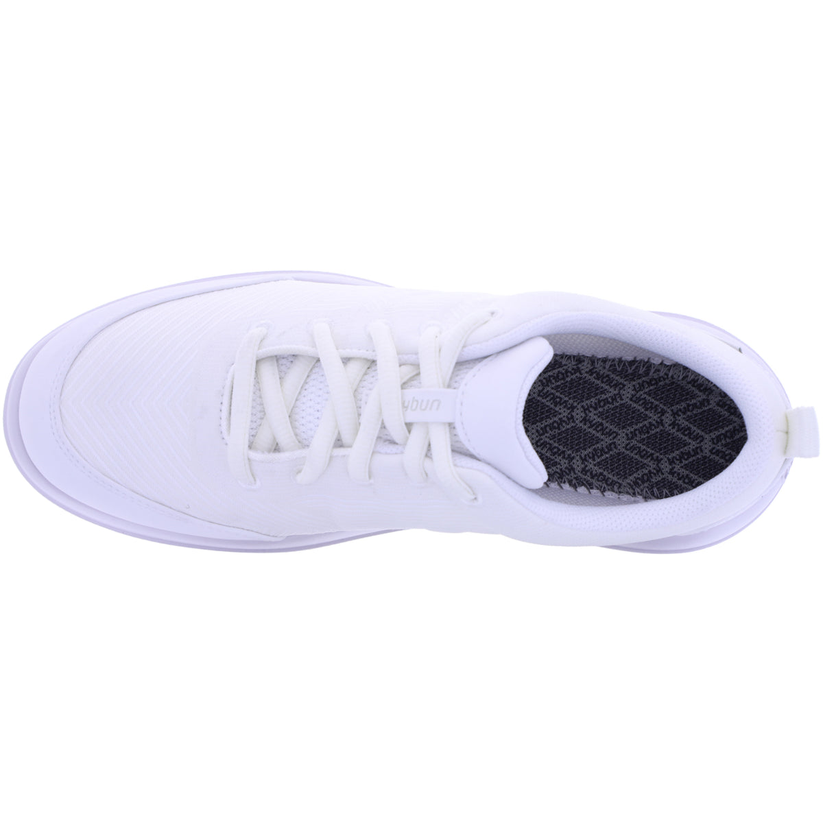 kybun | Bauma 20 | White-Weiß | Jacquard Stoff | Strato-Sohle | Damen Premium Aktiv Schnürer