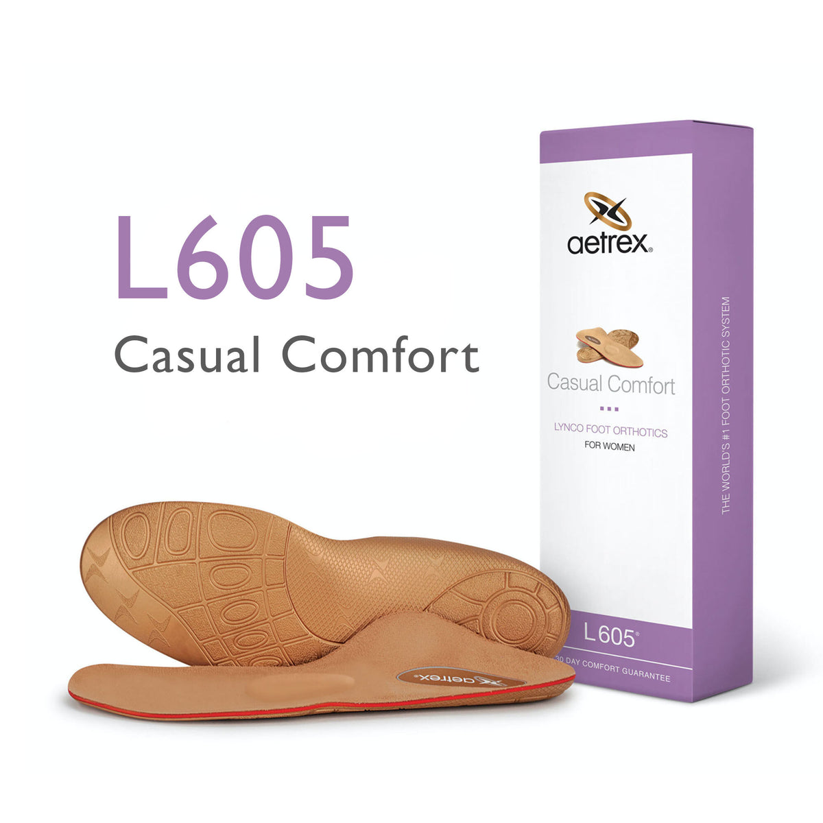 Aetrex Einlagen - L605W - Damen Casual Comfort Einlegesohlen - Mit Pelotte