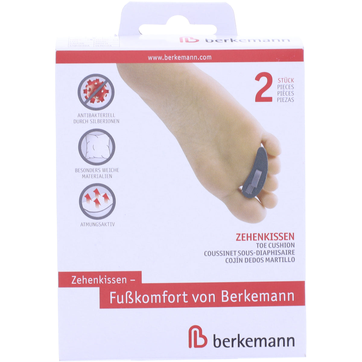 Berkemann Fußkomfort | Zehenkissen | "Rechter" Fuß
