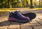 Orthofeet® | Dart | Navy/Orchid/Lila | Hands-Free Schuhe mit Fersendämpfung | Damen Schnürer