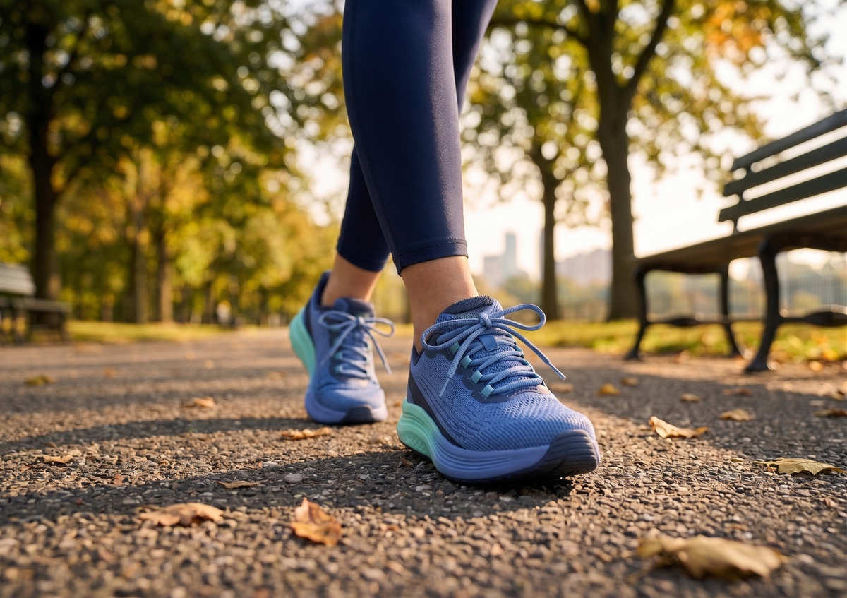 Orthofeet® | Dart | Blue/Navy/Aqua | Hands-Free Schuhe mit Fersendämpfung | Damen Schnürer