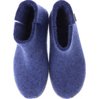 Glerups / Modell: "G" / Denim/Blau Wollfilz / Kalbsleder-Sohle / Geschlossene Schuhe