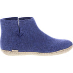 Glerups / Modell: "G" / Denim/Blau Wollfilz / Kalbsleder-Sohle / Geschlossene Schuhe