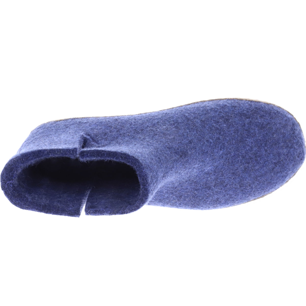 Glerups / Modell: "G" / Denim/Blau Wollfilz / Kalbsleder-Sohle / Geschlossene Schuhe