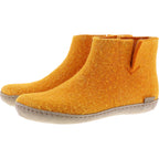 Glerups / Modell: "G" / Orange Wollfilz / Kalbsleder-Sohle / Geschlossene Schuhe